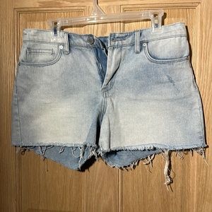 Distressed Denim Shorts